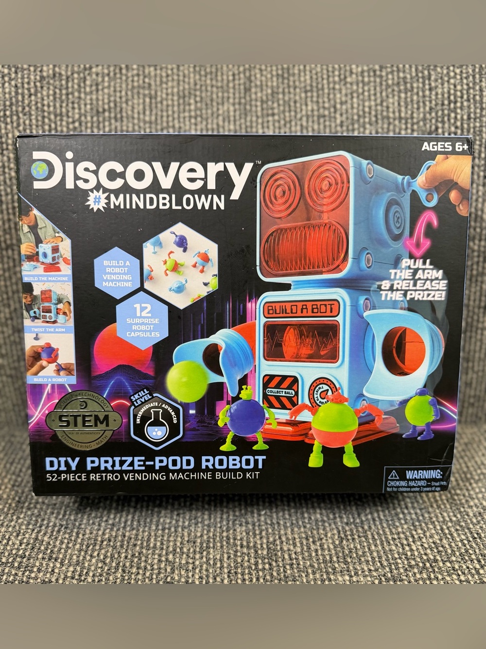Discovery Mindblown DIY Prize-Pod Robot STEM Build Kit Open Box Toy Science Gift